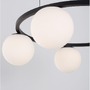 Kruhová - NV 9919603 Závěsné svítidlo JOLINE černý kov a hliník bílé opálové sklo LED 40W 240V 3200K IP20 - NOVA LUCE - foto 4