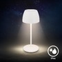 Stolní lampy dekorační - BRILO 7504016 BRILONER Serina Mini LED stolní lampička bezdrátová IP44, stmívatelné, s nabíjecí základnou, bílé 7504016 - foto 4