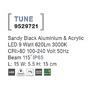 Nástěnná - NV 9529721 Venkovní nástěnné svítidlo TUNE černý hliník a akryl LED 9W 3000K 100-240V 115st. IP65 - NOVA LUCE - foto 4
