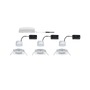 Kruhová - P 5140 Smart Home Zigbee set Smart Home Zigbee 3.0 vestavné svítidlo Nova Coin + Zigbee Cephei výklopné kruhové 84mm 50° Coin 3x6W 230V 2700K bílá mat - PAULMANN - foto 4