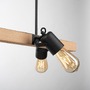 Podélná - LD 15630-18 CANOP LED závěsné svítidlo černá, 4 ramenné, dřevo, kov, industriální design - LEUCHTEN DIREKT / JUST LIGHT - foto 4
