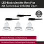 Koupelnová - P 92416 LED vestavné svítidlo Nova Plus GU10 Flat IP65 93mm 3x4,9W 230V stmívatelné 2700K bílá mat - PAULMANN - foto 4