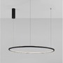 Kruhová - NV 9345605 Závěsné svítidlo TARQUIN černý hliník a akryl LED 48W 230V 3000K IP20 stmívatelné - NOVA LUCE - foto 4