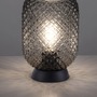 Stolní lampy dekorační - LD 14906-18 REISHI LED stolní lampa černá kouřové sklo šňůrový vypínač kruhové - LEUCHTEN DIREKT / JUST LIGHT - foto 4