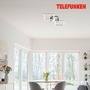 Hranatá - TF 318508TF TELEFUNKEN LED stropní svítidlo s čidlem, 47 cm, 12 W, chrom-hliník - BRILONER - foto 4