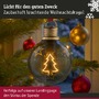 LED osvětlení na BATERIE - P 2412262 Svítidlo na baterii vánoční ozdoba stromeček hnědá, zlatá 100mm 2200K - PAULMANN - foto 4