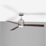 Ventilátory - NV 9952345 Stropní ventilátor AXEL nerez hliník a listy z teakového dřeva a ořechu - NOVA LUCE - foto 4