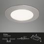 Kruhová - BRI 7284032 3ks sada LED vestavné svítidlo, pr. 12 cm, 8 W, matný nikl (starý kód: BRI 7284-032) - BRILONER - foto 4