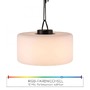Sloupková - LD 13721-18 HOLLY LED závěsné svítidlo, venkovní, na baterie, RGB, plastové sklo RGB+3000K - LEUCHTEN DIREKT / JUST LIGHT - foto 4
