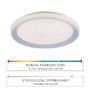 Kruhová - LD 15110-21 LOLAsmart - LENI LED stropní svítidlo, stříbrná, pr. 51cm, RGB, CCT, paměťová funkce MEDION RGB+2700-5000K - LEUCHTEN DIREKT / JUST LIGHT - foto 4