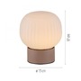 Stolní lampy dekorační - LD 15175-39 LED stolní lampa NAMI, písková barva, dotykové ovládání, paměťová funkce, opálové sklo s rýhováním, 3000K - JUST LIGHT - foto 4