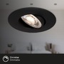 Kruhová - BRI 7048-035 3ks sada LED vestavné svítidlo, pr. 9 cm, nastavitelné, 5 W, černá - BRILONER - foto 4