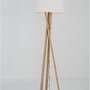 Stojací lampy - NV 9145071 Stojací lampa SALINO stínidlo slonovinová bílá přírodní dřevo E27 1x12W 230V IP20 bez žárovky - NOVA LUCE - foto 4