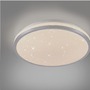 Kruhová - LD 14293-21 KYLE LED stropní svítidlo průměr 28cm stříbrné hvězdné nebe krokově stmívatelné 3000K - JUST LIGHT - foto 4