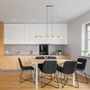Podélná - RED R14460 NOCTIS závěsná dřevo/opálové sklo 230V G9 5x7W - RED - DESIGN RENDL - foto 4