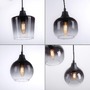 Vícečetná - LD 15425-18 ZEA LED závěsné svítidlo černé 6-ramenné kouřové sklo moderní do interiéru - LEUCHTEN DIREKT / JUST LIGHT - foto 4