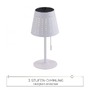 Stolní lampy dekorační - LD 19650-16 Stolní lampa MANDY LED bílá nabíjecí stmívatelná solární 2W 3000K IP44 - LEUCHTEN DIREKT / JUST LIGHT - foto 4