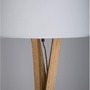 Stojací lampy - NV 9145061 Stojací lampa SALINO stínidlo slonovinová bílá hnědý kabel přírodní dřevo E27 1x12W 230V IP20 bez žárovky - NOVA LUCE - foto 4