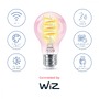 E27 - PH 8720169165779 WiZ Smart LED Žárovka s tradičním vzhledem, čirá, 40 W 470lm 2200-6500K (RGB) A60 E27 - PHILIPS - foto 4