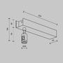 Lištové Magnetic Maytoni Flarity - M TRA156C-BB1-B Upevnění ke stropu pro trafo s napájením krátké pro magnetickou lištu 24 V Flarity TRA156C-BB1-B - MAYTONI - foto 4