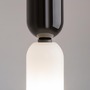 Dekorativní - M MOD177PL-01B Závěsné svítidlo Memory E14 40W černý kov opálové sklo - MAYTONI - foto 4