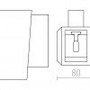 Sádrová - RED R10455 KUBIS nástěnná sádrová 230V G9 40W - RED - DESIGN RENDL - foto 4