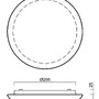 Nouzová - OS AUR68039 AURA 10 stropní/nástěnné skleněné svítidlo bílá IP44 3000 K 14W LED nouzové kombinované 3 h (původní kód OS 68039) - OSMONT - foto 4