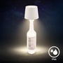 Stolní lampy dekorační - BRILO 7709016 Bota lampička na láhev - 1,8W, 120lm, nabíjecí, LED, stmívatelné, dotykový vypínač, teplá bílá, bílá - BRILO - foto 4