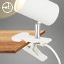 Stolní lampy s klipem - BRI 2766016 Klem lampička na stůl, nastavitelná, s klipsem, bílé - BRILONER - foto 4