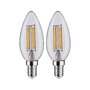 E14 - P 28788 LED Filament svíčka 2x4,5W E14 2.700K teplá bílá - PAULMANN - foto 4