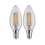 E14 - P 28788 LED Filament svíčka 2x4,5W E14 2.700K teplá bílá - PAULMANN - foto 4