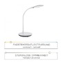 Stolní lampy pracovní - LD 14416-16 ASTRID LED stolní lampa, bílé, stmívatelné, CCT, vč. nabíjení mobilu 3000-5500K - LEUCHTEN DIREKT / JUST LIGHT - foto 4