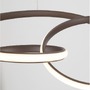 Kruhová - NV 9147113 Závěsné svítidlo MENTON kávově hnědý hliník a akryl LED 43W 230V 3000K IP20 stmívatelné - NOVA LUCE - foto 4