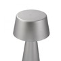 Na stůl - LD 19260-21 ABERA LED stolní lampa na baterie stříbrná dotykový stmívač IP54 USB vnitřní i venkovní použití 3000K - JUST LIGHT - foto 4