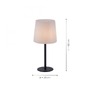 Stolní lampy dekorační - PN 9500-13 FALTER Stolní lampa, antracit, stínítko z umělé hmoty, proti oslnění - PAUL NEUHAUS - foto 4