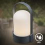Stolní lampy dekorační - BRILO 7544014 Asa stolní lampička - 1W, 50lm, bezdrátová, LED, stmívatelné, teplá bílá, matný chrom - BRILO - foto 4