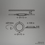 Kruhová - BRI 7994015 Jeft vestavný spot 170mm - 230V, 12W, 1200lm, LED, neutrální bílá, černý - BRILONER - foto 4