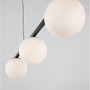 Podélná - NV 9919604 Závěsné svítidlo JOLINE černý kov a hliník bílé opálové sklo LED 32W 240V 3200K IP20 - NOVA LUCE - foto 4