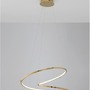 Kruhová - NV 9248109 Závěsné svítidlo GIRISH zlatá nerez ocel a akryl LED 40W 230V 3000K IP20 stmívatelné - NOVA LUCE - foto 4