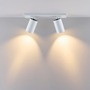 Bodová - IMPR 348266 Deko-Light stropní přisazené svítidlo Can Tilt hranatá základna, 2x 7,5 W GU10, bílá - foto 4