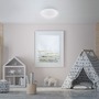 Kruhová - BRILO 3320-016 LED stropní svítidlo hvězdné nebe, pr. 28 cm, 12 W, bílé - BRILO - foto 4