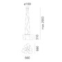 Dekorativní - AR 0454010A Logico závěsné 3x120° - fumé difuzor - ARTEMIDE - foto 4