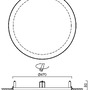 Koupelnová - OS ERI67158 ERIS V4 stropní/nástěnné skleněné polovestavné svítidlo bílá IP44 3000 K 54W LED - OSMONT - foto 4