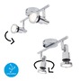 Koupelnová - BRI 2992028 LED bodové svítidlo 27,5 cm 2xGU10 9,6W 800lm chrom (starý kód: BRI 2992-028) - BRILONER - foto 4