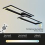 Hranatá - BRILO 3754-015 RGB CCT LED stropní svítidlo 119,5cm 45W 4400lm černá - BRILO - foto 4