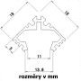 LED materiál a řízení - LED profil R4 - rohový - foto 4