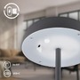 Stolní lampy dekorační - BRILO 7668015 Pala stolní lampička - 2W, 200lm, bezdrátová, LED, dotykový vypínač, stmívatelné, antracit - BRILO - foto 4