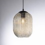 Dekorativní - PN 2000-27 SHITAKE LED závěsné svítidlo 1 ramenné, jantarová barva, retro styl, skleněné stínidlo, oválné, transparentní - PAUL NEUHAUS - foto 4