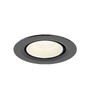 Kruhová - LA 1010066 NUMINOS® GIMBLE XS Stropní vestavné svítidlo, 4000 K, 40°, IP20, kulaté, černá / bílá - BIG WHITE (SLV) - foto 4