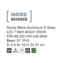 Zápichy - NV 9010002 Venkovní svítidlo s bodcem INSIDE černý hliník a sklo LED 7W 3000K 220-240V 24st. IP65 - NOVA LUCE - foto 4
